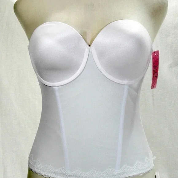 34C Jezebel Lace Attraction Bustier Long Line UW Bridal Bra NWT - Picture 12 of 12